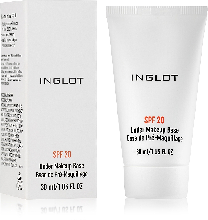 Baza do makijażu - Inglot Under Makeup Base SPF20 — Zdjęcie N1