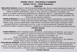 Acca Kappa Sakura Tokyo - Zestaw (h/diffuser 250 ml + h/diffuser/refill 500 ml) — Zdjęcie N3