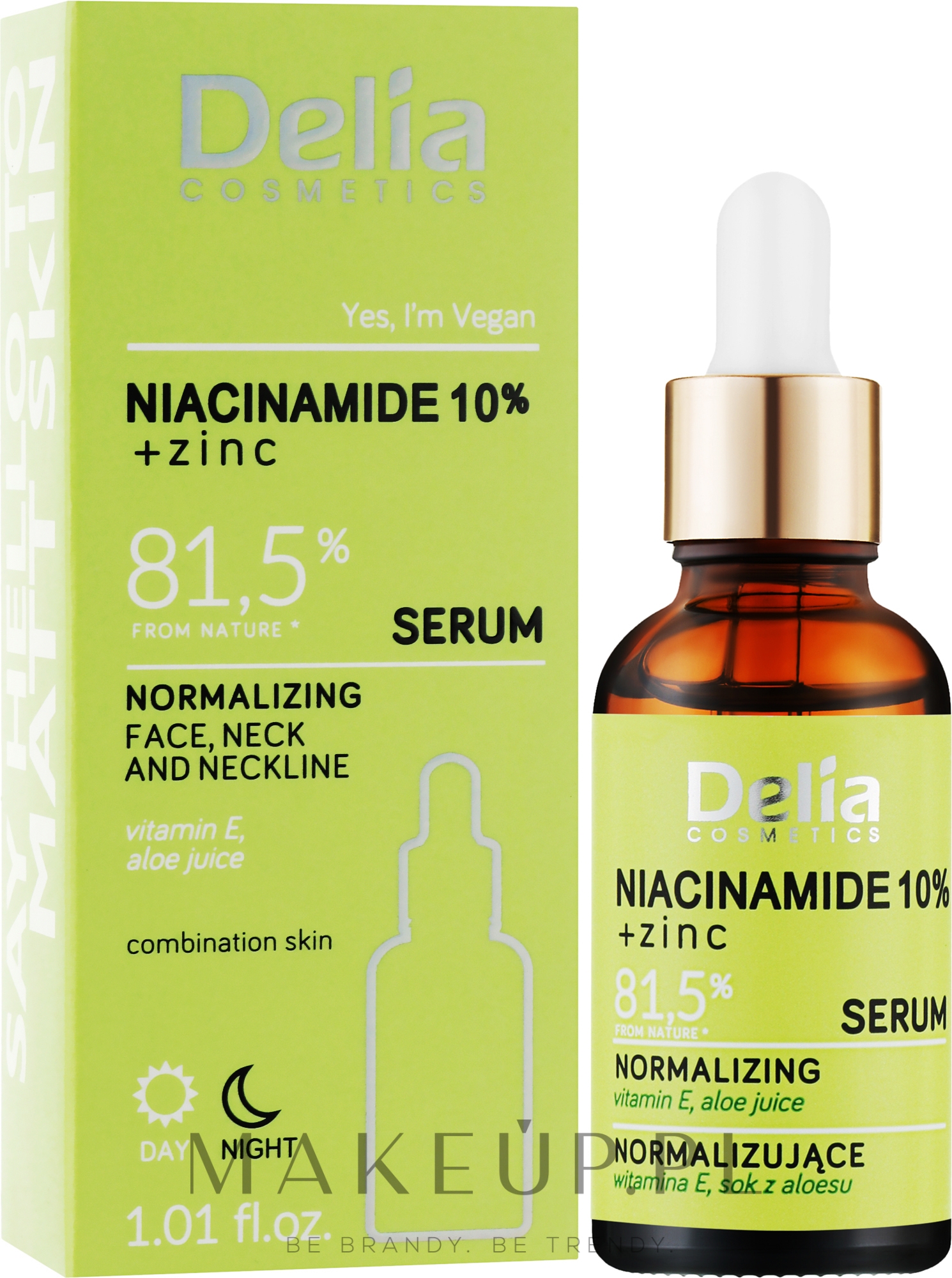 Serum normalizujące z niacynamidem i cynkiem - Delia Niacynamid + Zinc Serum  — Zdjęcie 30 ml