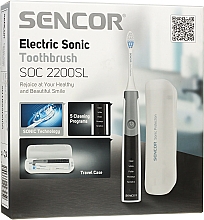Elektryczna szczoteczka do zębów, szara, SOC 2200SL - Sencor — Zdjęcie N8