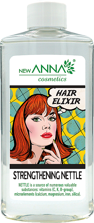 Wzmacniający eliksir do włosów z pokrzywą - New Anna Cosmetics Hair Elixir Strengthening Nettle — Zdjęcie N1