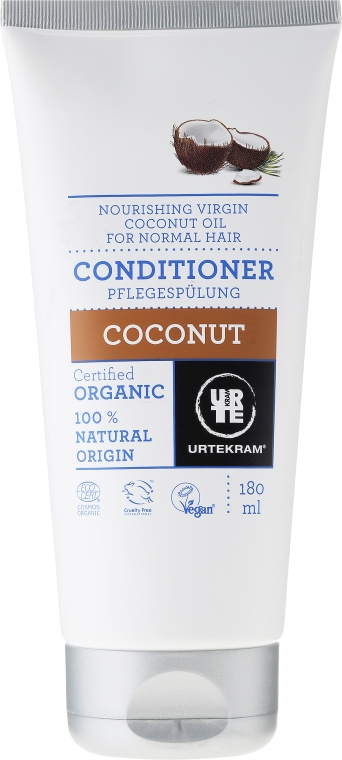BIO odżywcza odżywka do włosów normalnych Kokos - Urtekram Normal Hair Coconut Conditioner — Zdjęcie N1