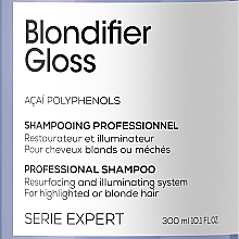 Regenerujący szampon chroniący blask włosów - L'Oreal Professionnel Serie Expert Blondifier Gloss Shampoo — Zdjęcie N3