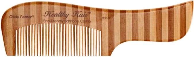 Grzebień bambusowy, 2 - Olivia Garden Healthy Hair Eco-Friendly Bamboo Comb 2 — Zdjęcie N1