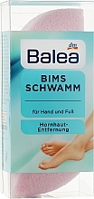 Gąbka pumeksowa do usuwania zrogowaceń na dłoniach i stopach, różowa - Balea Bims Schwamm — Zdjęcie N2