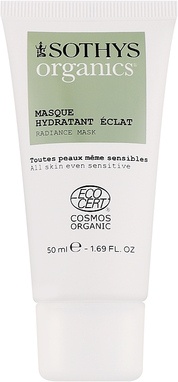 Maseczka do twarzy, nawilżająca - Sothys Organics Mask Hydratant Eclat — Zdjęcie N1