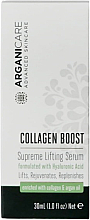 Serum liftingujące z kwasem hialuronowym - ArganiCare Collagen Boost Supreme Lifting Serum — Zdjęcie N1