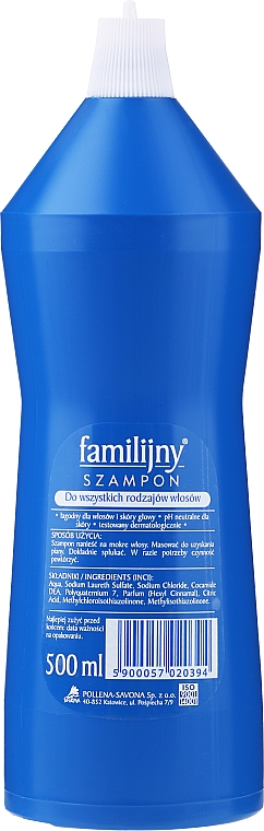 Wzmacniający szampon do wszystkich rodzajów włosów - Pollena Savona Familijny — Zdjęcie N2