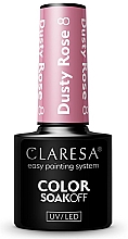 Żelowy lakier do paznokci - Claresa Dusty Rose Soak Off UV/LED Color — Zdjęcie N1