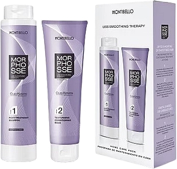 Zestaw - Montibello Morphosse Liss Smoothing Therapy (mask/150ml+shampoo/300ml) — Zdjęcie N1