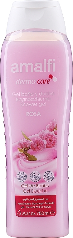 Żel pod prysznic i do kąpieli Delikatna Róża - Amalfi Shower Gel