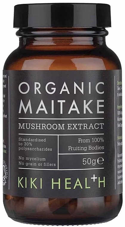 Suplement diety Ekstrakt z grzybów Maitake, proszek - Kiki Health Organic Maitake Mushroom Extract Powder — Zdjęcie N1