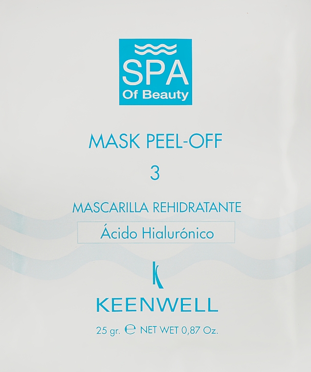 Super nawilżająca maska № 3 - Keenwell SPA of Beauty-Mask Peel-Off 3 — Zdjęcie N1