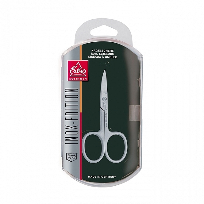 Nożyczki do paznokci 81380, 9 cm - Erbe Solingen Inox-Edition Nail Scissors — Zdjęcie N2