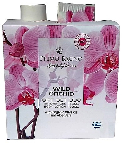 Zestaw - Primo Bagno Wild Orchid Gift Set Duo (sh/gel/150 ml + b/lot/100 ml) — Zdjęcie N1