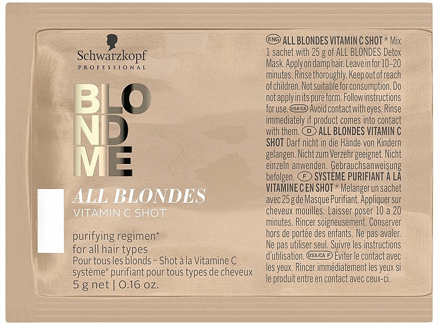 Koncentrat z witaminą C do włosów - Schwarzkopf Professional Blondme All Blondes Vitamin C Shot — Zdjęcie N2