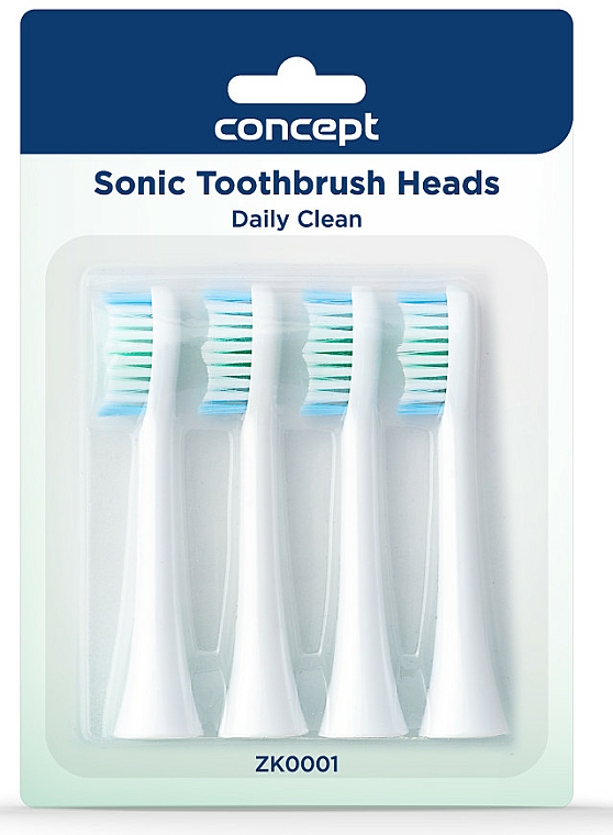 Wymienne końcówki do szczoteczki do zębów, ZK0001 - Concept Sonic Toothbrush Heads Daily Clean — Zdjęcie N1