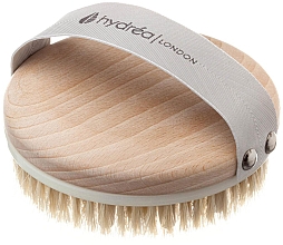 Szczotka z naturalnego włosia z wbudowanymi kulkami masującymi - Hydrea London Combination Detox Massage Brush — Zdjęcie N2