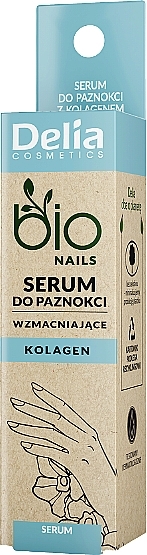 Wzmacniające serum do paznokci z kolagenem - Delia Bio Nails Serum — Zdjęcie N1