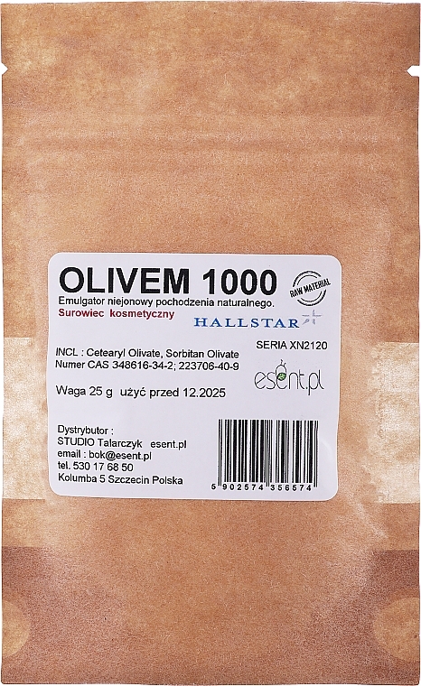Naturalny emulgator niejonowy Olivem 1000 - Esent — Zdjęcie N1
