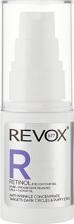 Przeciwzmarszczkowy żel pod oczy z retinolem - Revox Retinol Eye Contour Gel