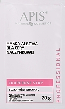 Algowa maska do cery naczynkowej z dziką różą i witaminą C - APIS Professional Couperose-Stop  — Zdjęcie N1