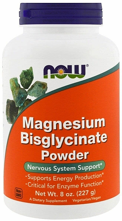 Magnez w proszku Chelat - Now Foods Magnesium Bisglycinate Powder — Zdjęcie N1