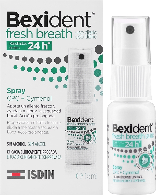 Odświeżający spray do ust - Isdin Bexident Fresh Breath Spray — Zdjęcie N2