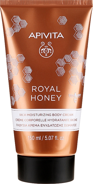 Nawilżający krem do ciała - Apivita Royal Honey Rich Moisturizing Body Cream — Zdjęcie N1