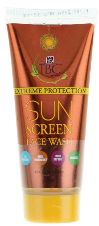 Przeciwsłoneczny żel do mycia twarzy - TBC Extreme Protection Sun Screen Face Wash — Zdjęcie N1