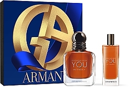 Giorgio Armani Emporio Armani Stronger With You Intensely - Zestaw (edp 50 ml + edp 15 ml) — Zdjęcie N1
