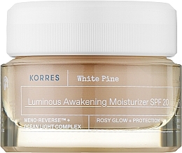 Kup Nawilżający krem do twarzy na dzień z filtrem SPF20 - Korres White Pine Luminous Awakening Moisturizer SPF20