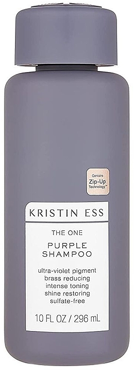 Fioletowy szampon dla blondynek i brunetek - Kristin Ess The One Purple Shampoo — Zdjęcie N1