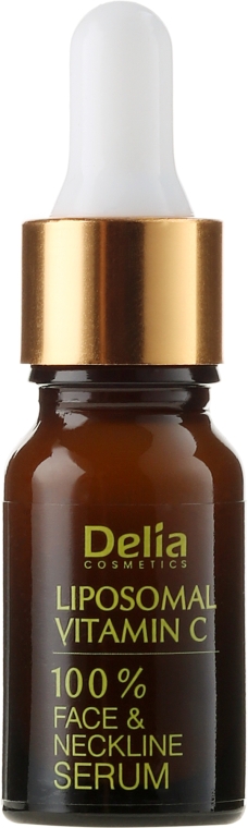 Rozjaśniające serum z liposomalną witaminą C do twarzy, szyi i dekoltu - Delia Professional Face Care — Zdjęcie N2