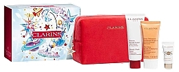 Zestaw - Clarins Radiance Care Experts Set (primer/10ml + balm/50ml + cleanser/30ml + bag/1pc) — Zdjęcie N1