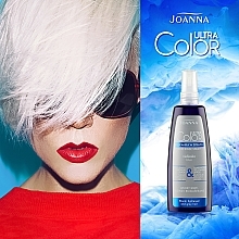 Niebieska płukanka w sprayu do włosów siwych, blond i rozjaśnianych - Joanna Ultra Color System — Zdjęcie N6