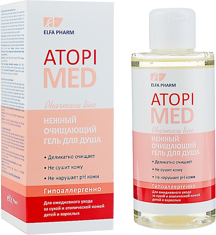 Delikatny żel pod prysznic - Elfa Pharm Atopi Med Shower Gel — Zdjęcie N1