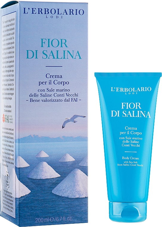 Krem do ciała Słona bryza - L'Erbolario Fior Di Salina Body Cream — Zdjęcie N2