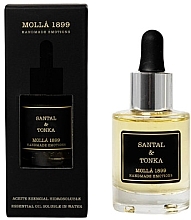 Olejek eteryczny - Cereria Molla Santal & Tonka Essential Oil Soluble In Water — Zdjęcie N1