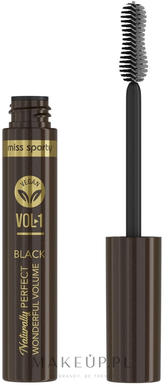 Tusz do rzęs - Miss Sporty Naturally Perfect Mascara Vol. 1 Wonderful Volume — Zdjęcie Black