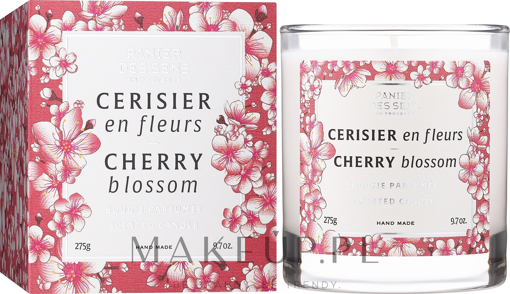 Świeca zapachowa w szklance Kwiat wiśni - Panier Des Sens Scented Candle Cherry Blossom — Zdjęcie 275 g
