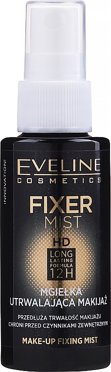 Mgiełka utrwalająca makijaż - Eveline Cosmetics Fixer Mist HD Long Lasting Formula 