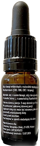 Olej CBD 10% - Cannamea Suplement Diety — Zdjęcie N2