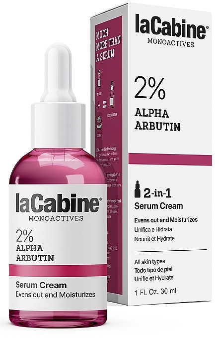 Krem-serum do twarzy - La Cabine Monoactive 2% Alpha Arbutin Serum Cream  — Zdjęcie N2
