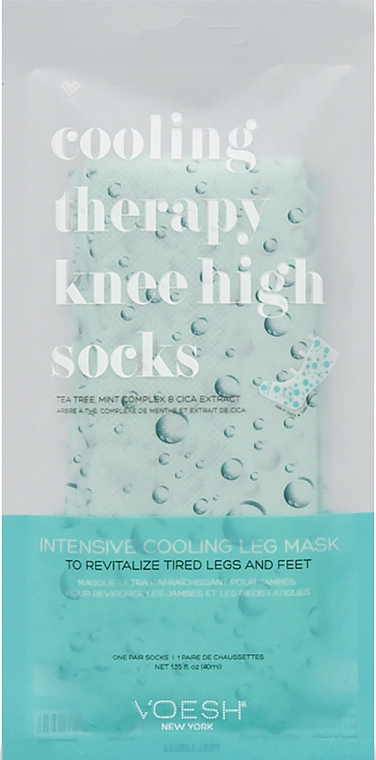 Chłodzące skarpetki na zmęczone stopy - Voesh Cooling Therapy Knee High Socks — Zdjęcie N1