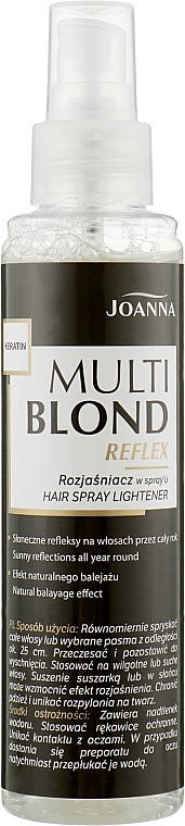 Rozjaśniacz w sprayu do włosów - Joanna Multi Blond Reflex