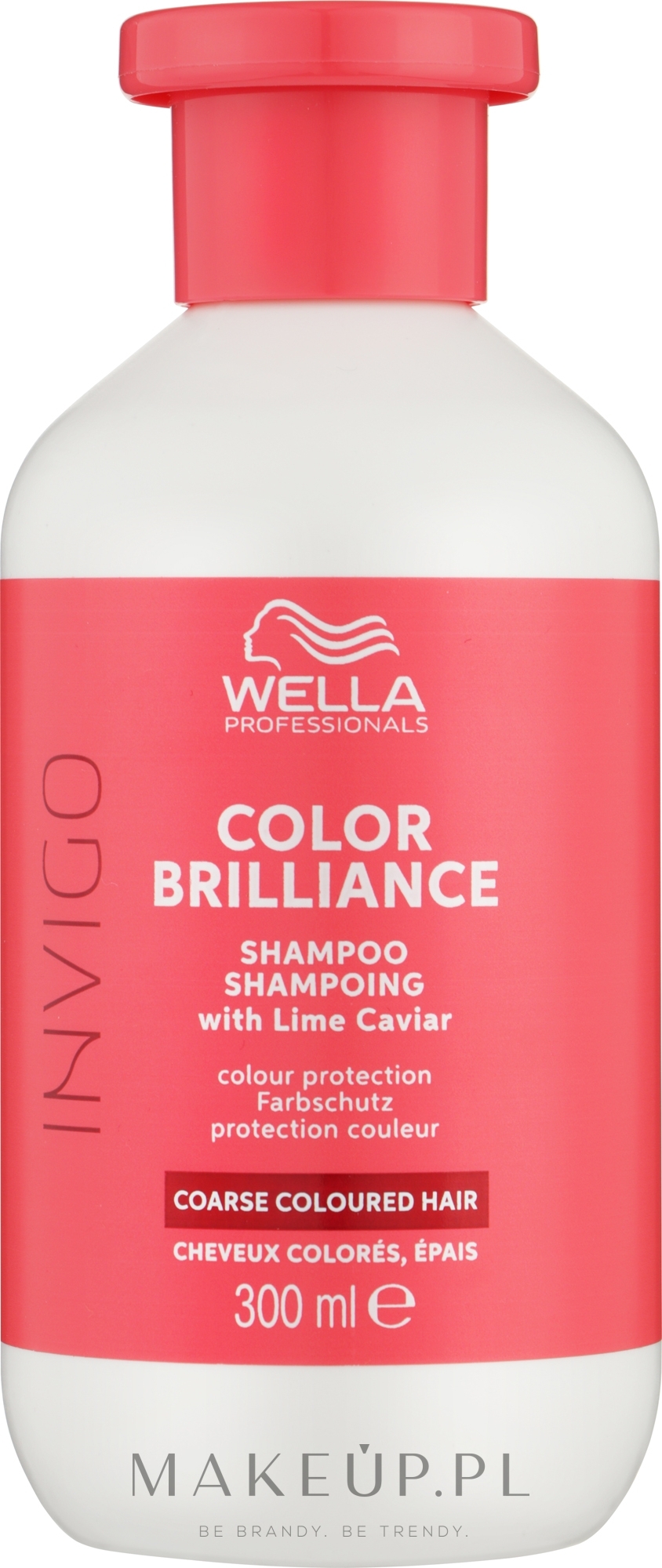 Szampon chroniący kolor farbowanych włosów grubych - Wella Professionals Invigo Color Brilliance Coarse Shampoo  — Zdjęcie 300 ml