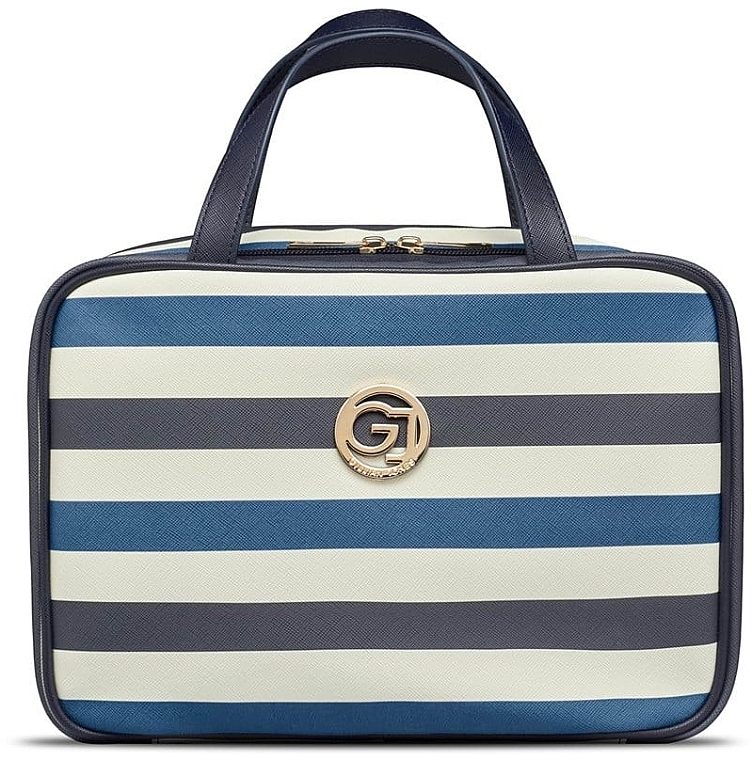 Kosmetyczka - Gillian Jones Organizer Cosmeticbag With Hangup Function Dark Blue/White Stripe — Zdjęcie N1