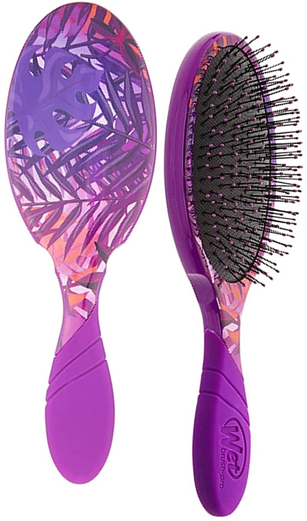 Szczotka do włosów - Wet Brush Pro Detangler Neon Summer Tropics Purple — Zdjęcie N1