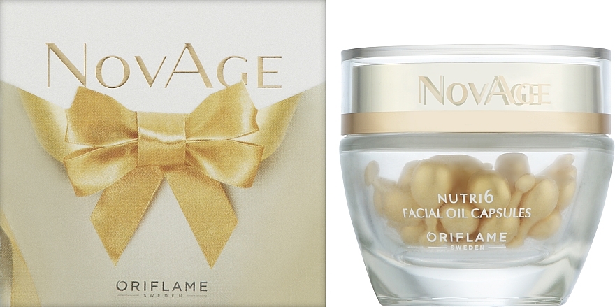 Rewitalizujące kapsułki do twarzy - Oriflame NovAge Nutri6 Facial Oil Capsules Christmas Edition — Zdjęcie N2